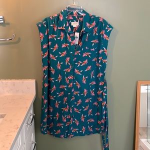 Anthropologie shirt dress medium